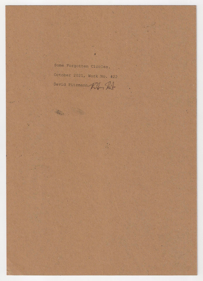 Some Forgotten Circles.
Some Forgotten Circles.